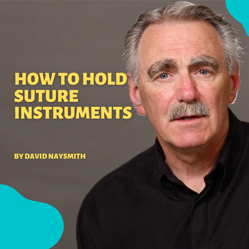 How to hold suture instruments